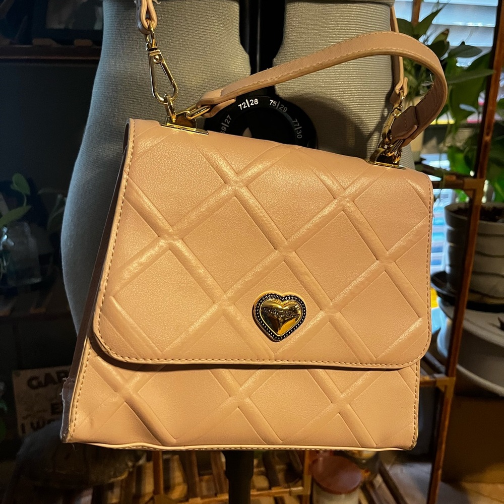 Betsey Johnson Quilted Pink Shoulder Bag